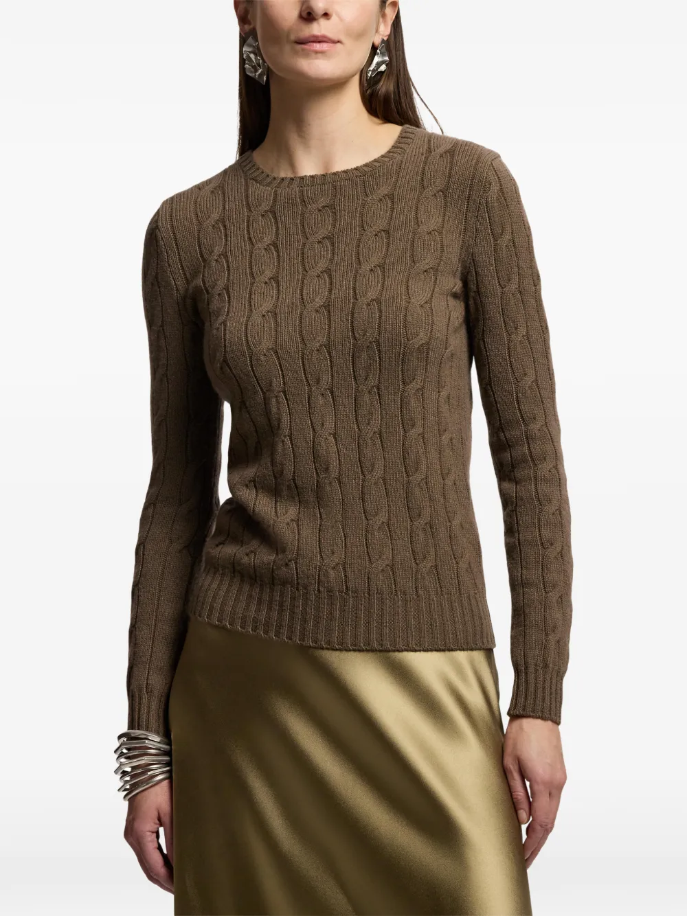 Ralph Lauren Collection Kasjmier sweater Bruin