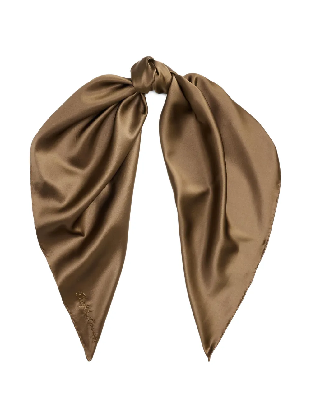  Ralph Lauren Collection Foulard Con Ricamo - Marrone 