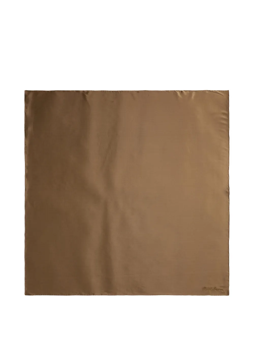 Ralph Lauren Collection Bestickter Seidenschal mit Charmeuse-Print - Braun