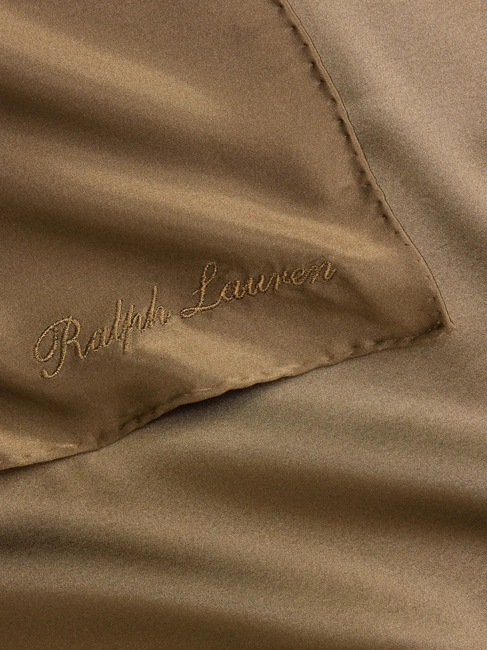  Ralph Lauren Collection Foulard Con Ricamo - Marrone 