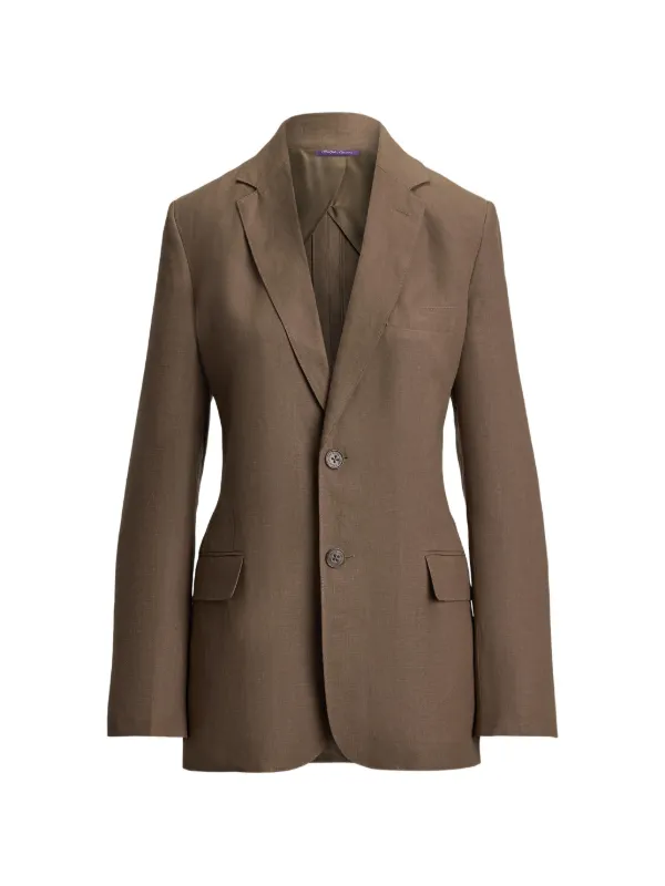Ralph Lauren Collection Marcy Single-breasted Blazer in Brown