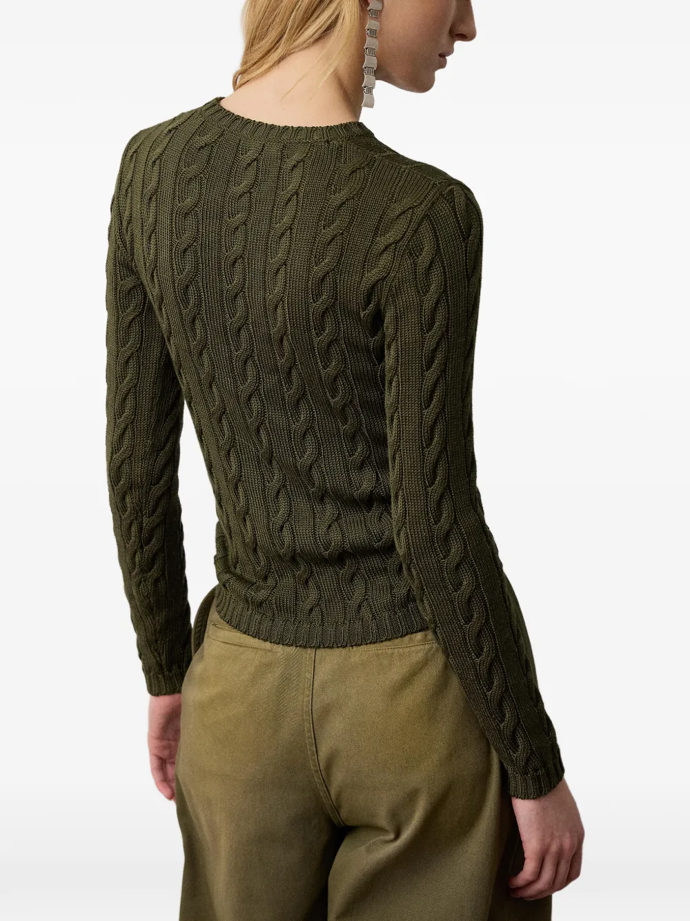 Ralph Lauren Collection Kabelgebreide trui Groen