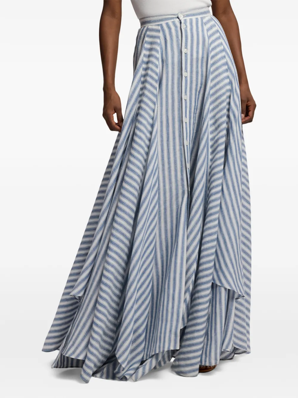 Ralph Lauren Collection Shamus maxi-rok Wit