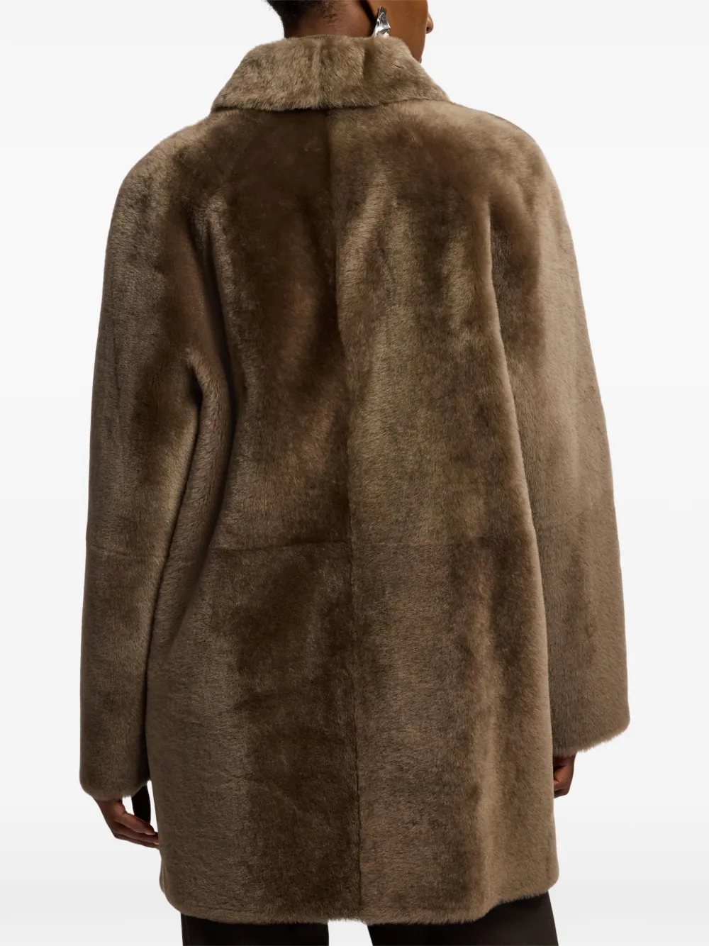 Ralph Lauren Collection Janise gewaxte lammy jas Bruin