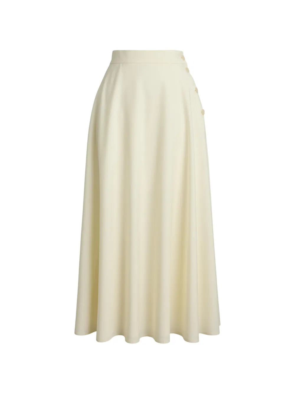 Ralph Lauren Collection Kenzie Midirock in A-Linie - Nude