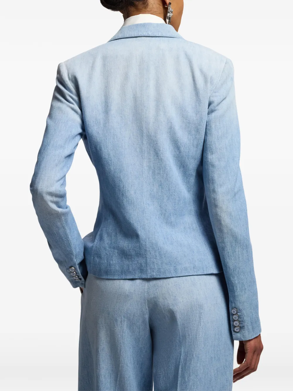 Ralph Lauren Collection Lochlan denim blazer Blauw