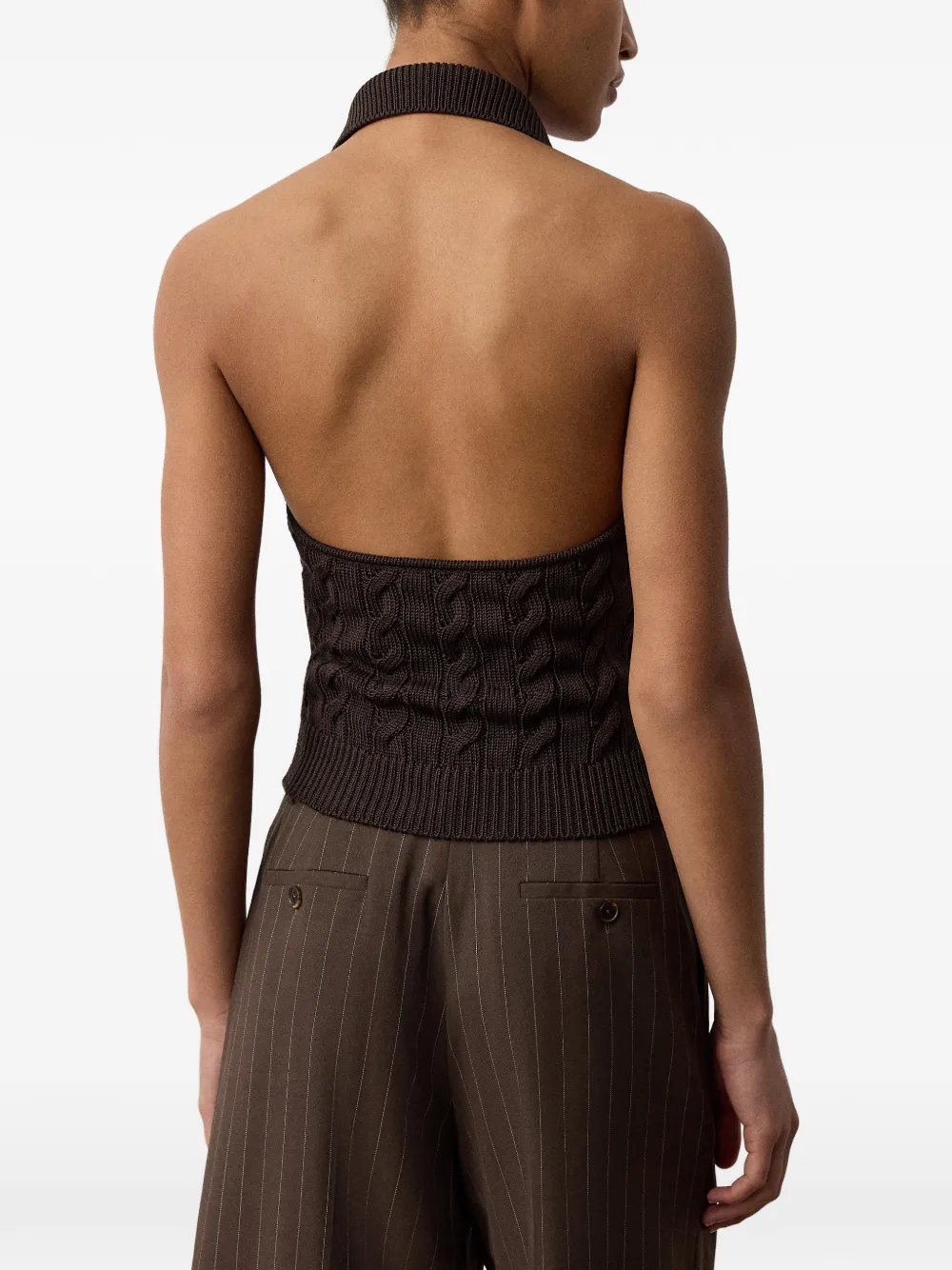 Ralph Lauren Collection Kabelgebreide trui Bruin