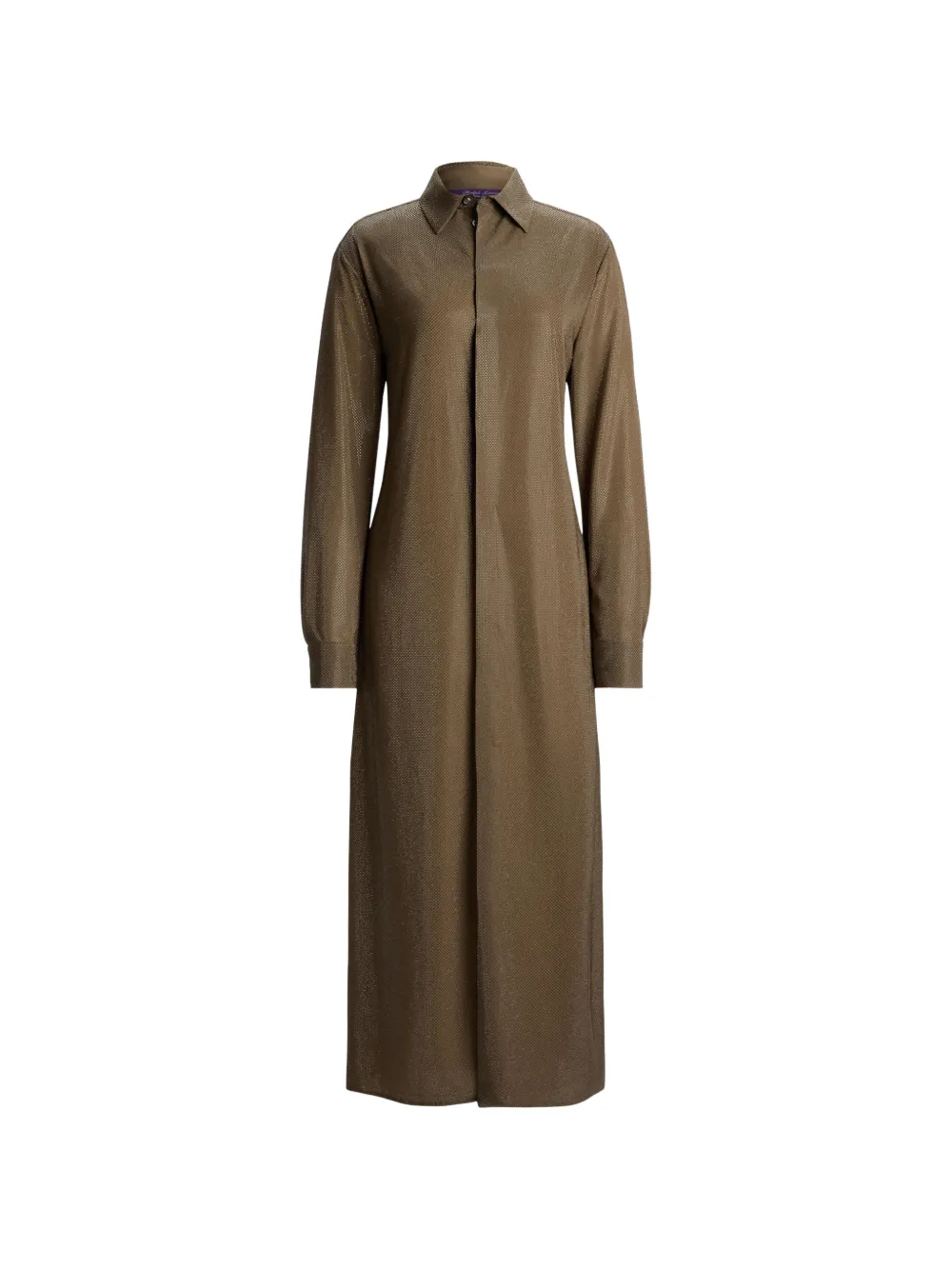 Ralph Lauren Collection Abito midi Adrien con decorazione - Marrone