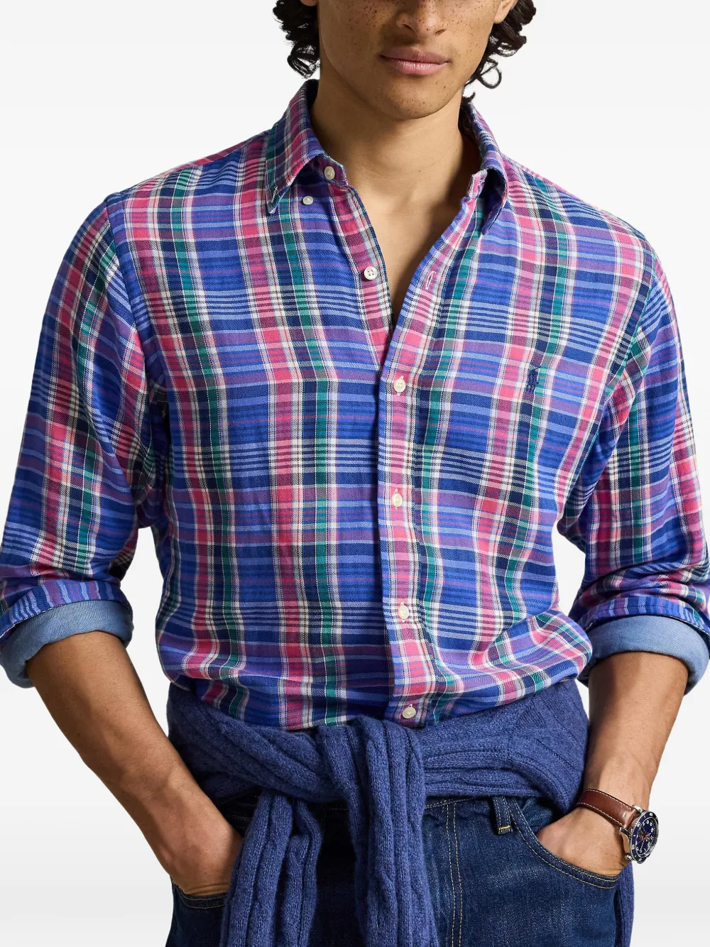 Polo Ralph Lauren Geruit overhemd Blauw