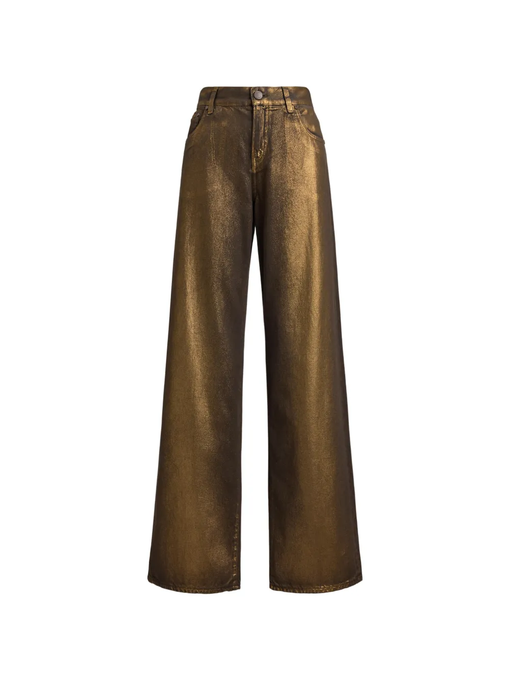 Ralph Lauren Collection Pantaloni Mercer a gamba ampia - Oro
