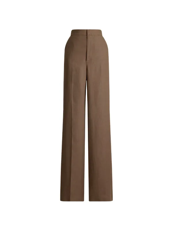 Ralph Lauren Collection Dean II Palazzo Pants in Brown