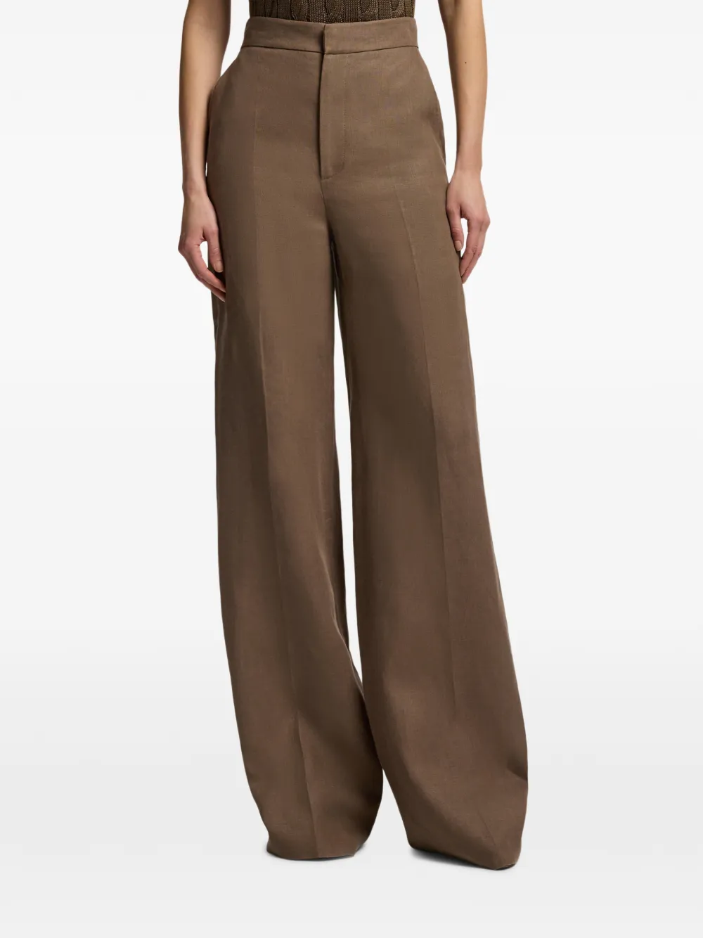 Ralph Lauren Collection Dean II palazzo broek Bruin