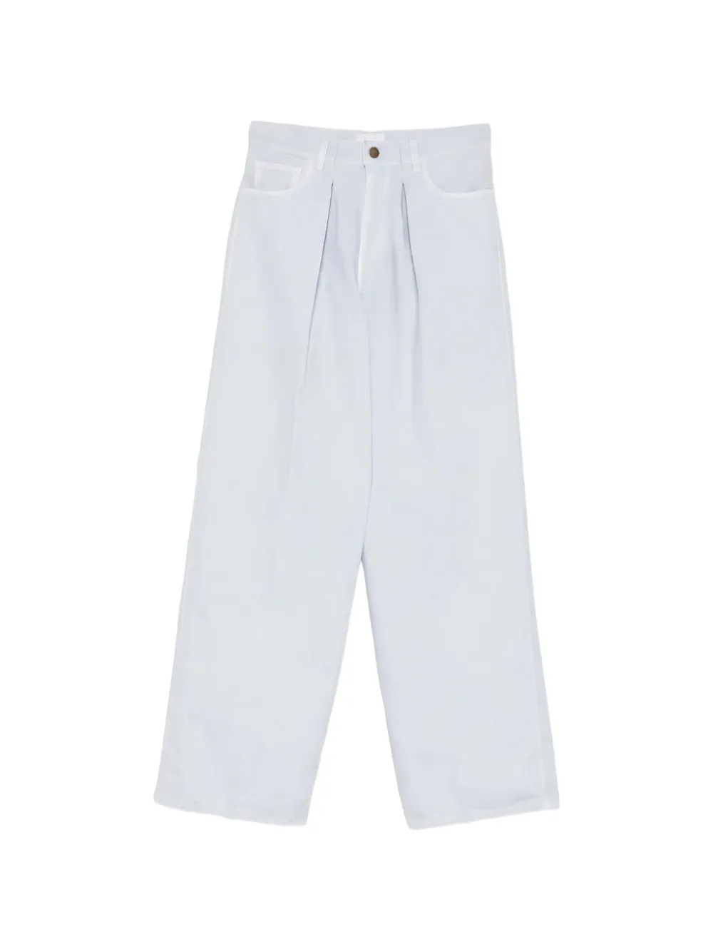 Haikure Jeans Candy Twill 45 con pieghe - Bianco