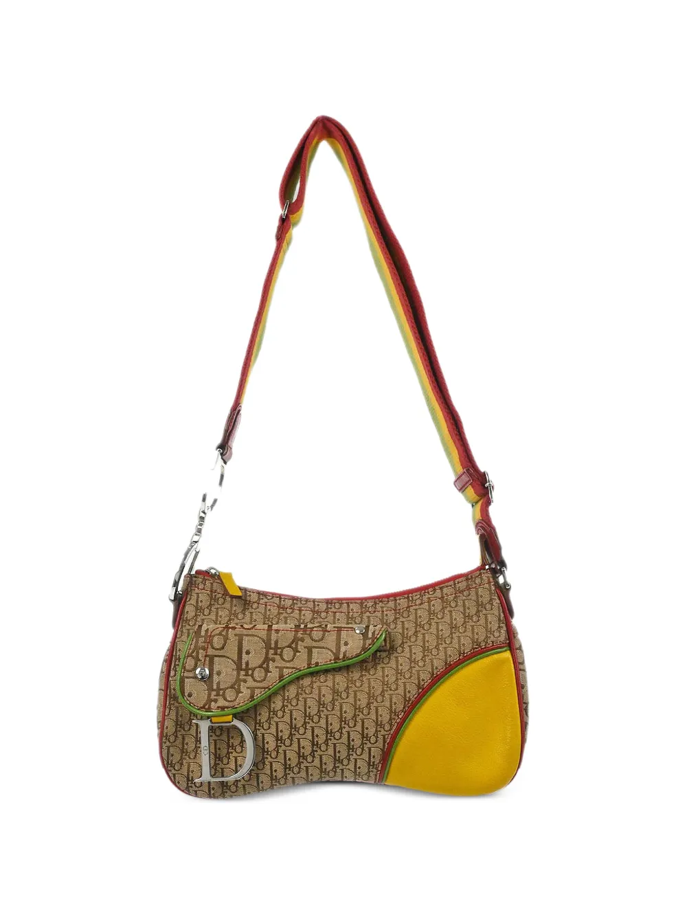 Christian Dior Pre-Owned 2004 Rasta Trotter Saddle Schultertasche - Nude