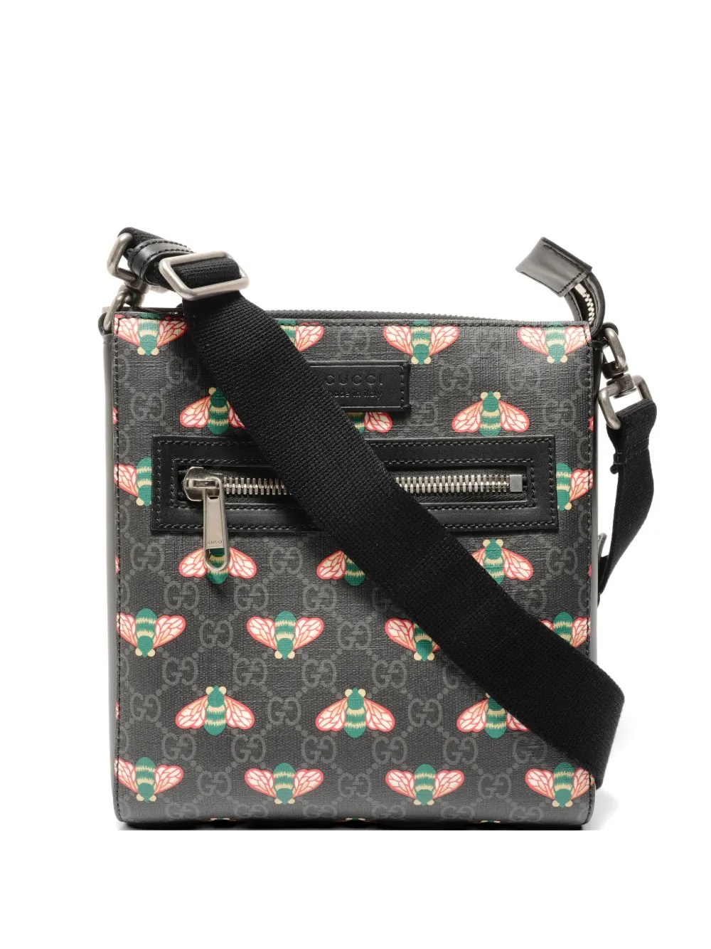 Gucci Pre-Owned 2010-2020s Bestiary Bee GG Supreme shoulder bag - Schwarz