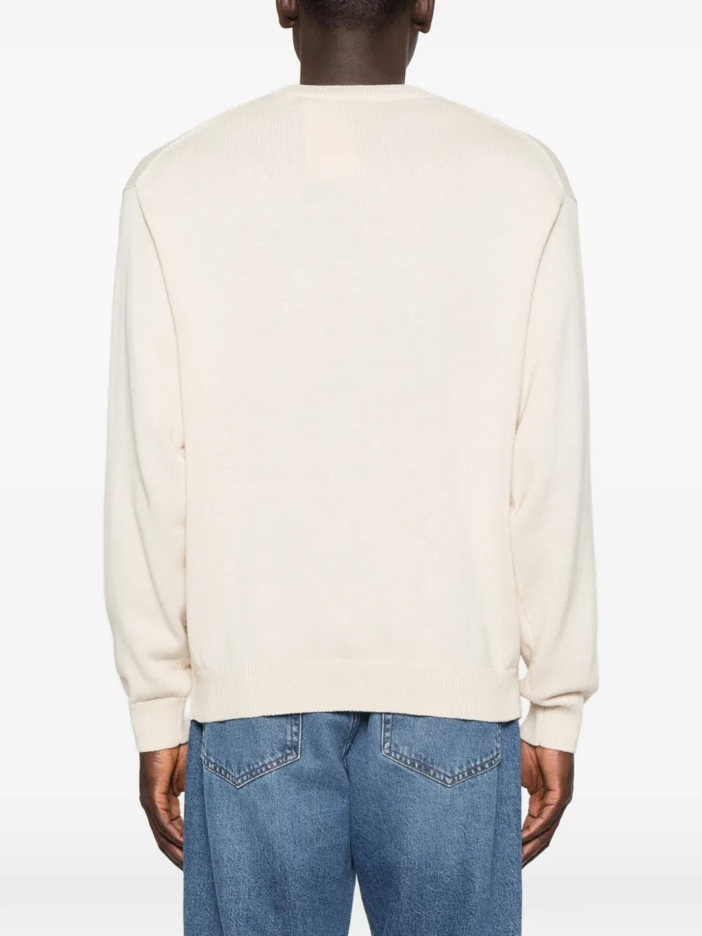 Kenzo floral-embroidered sweater Beige