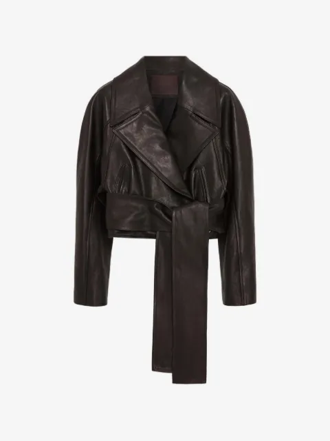 16Arlington Palmer belted leather jacket