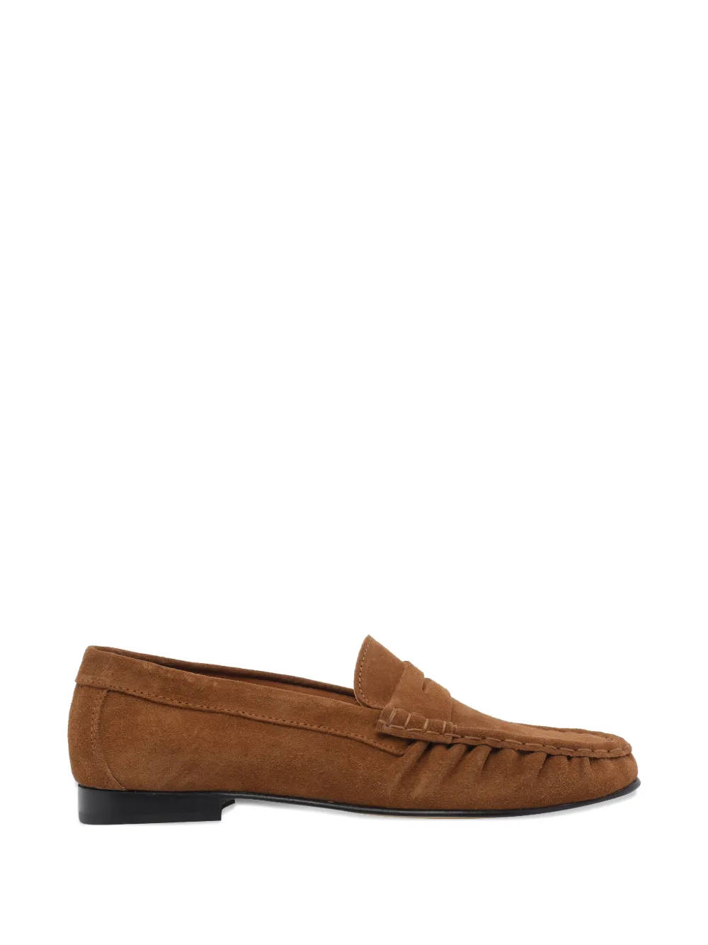 POEVE Wanda suede loafers - Marrone
