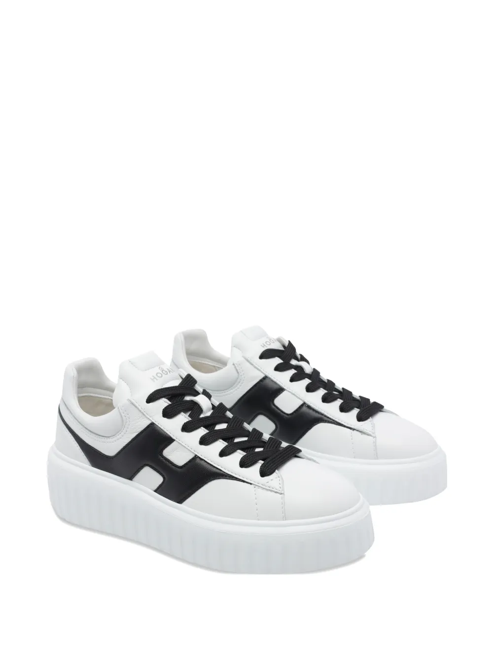 Hogan H-Stripes leather sneakers Wit
