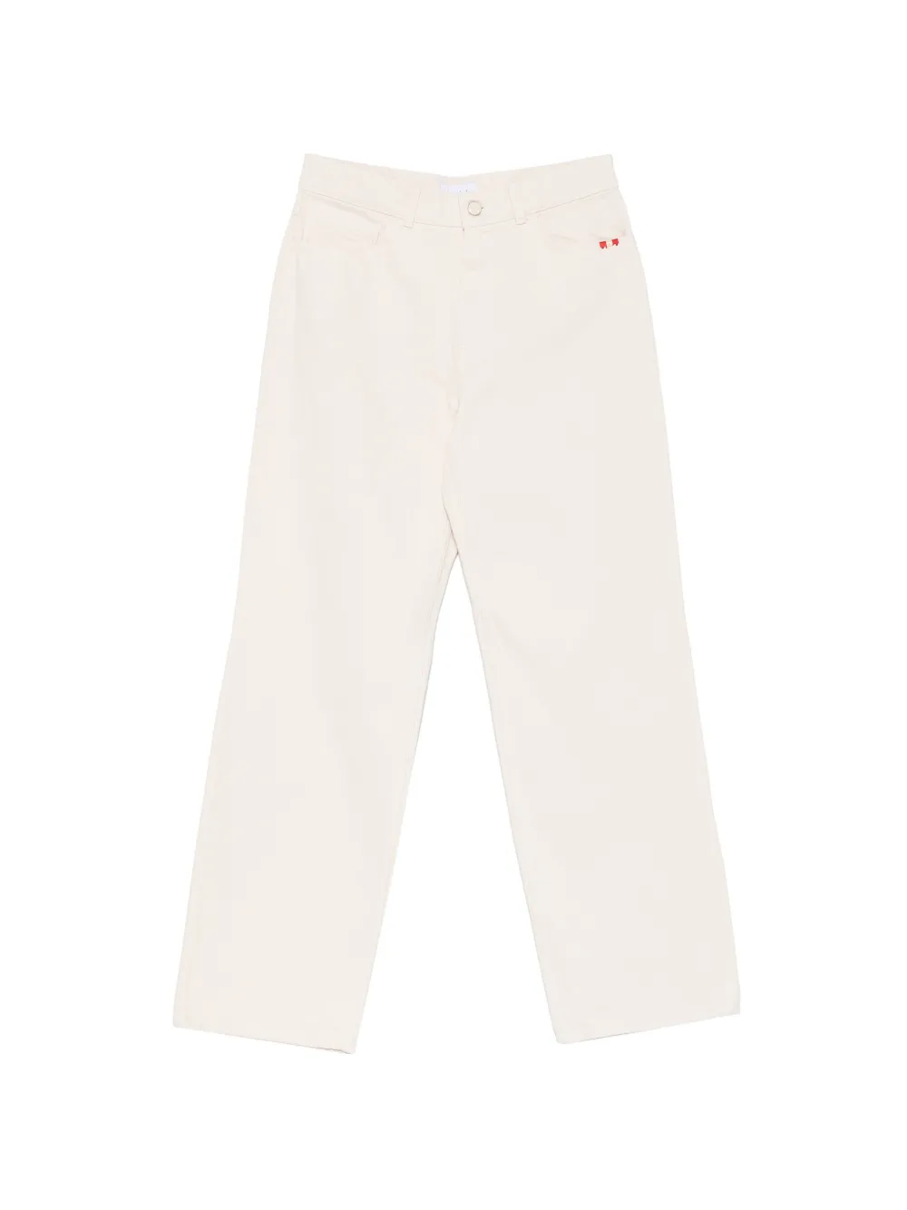 AMISH zip-up straight-leg jeans - Nude