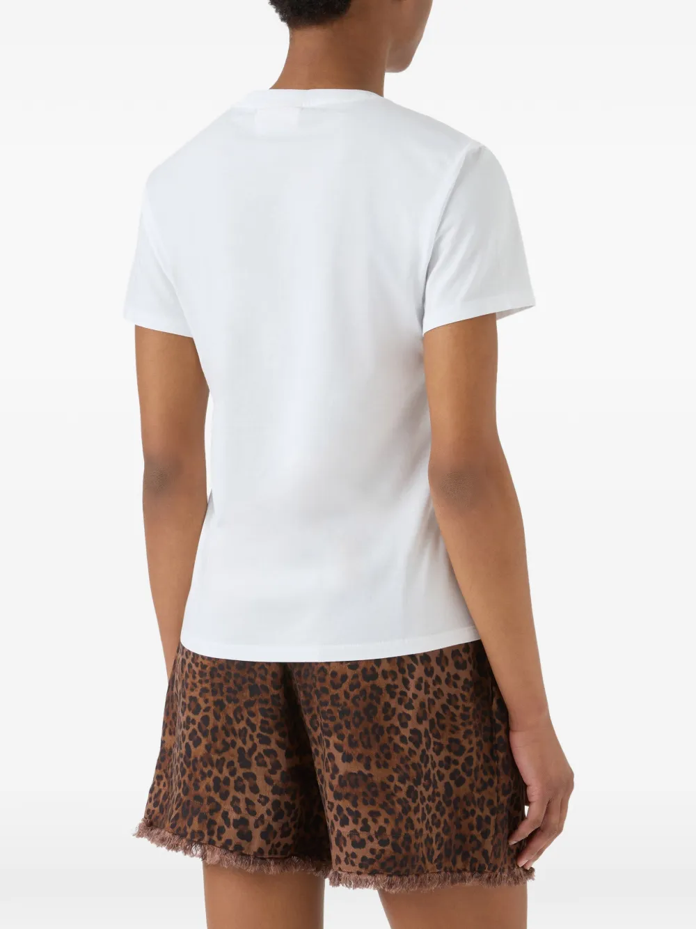 MC2 Saint Barth T-shirt met logo verfraaid met Swarovski-kristallen Wit