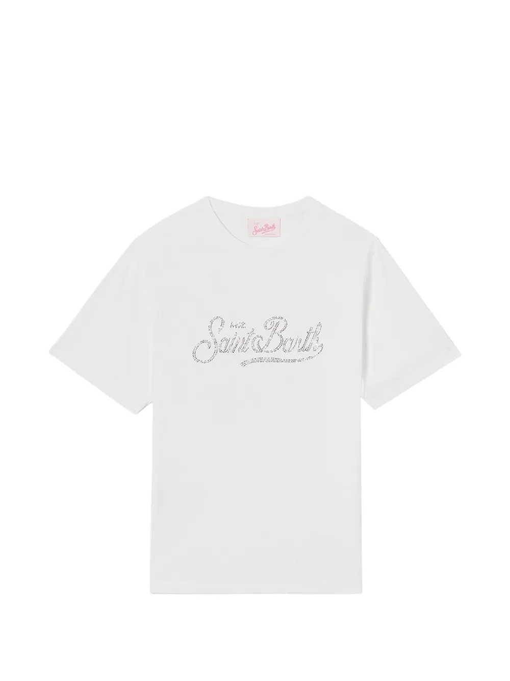 MC2 Saint Barth Emilie T-shirt with rhinestone logo