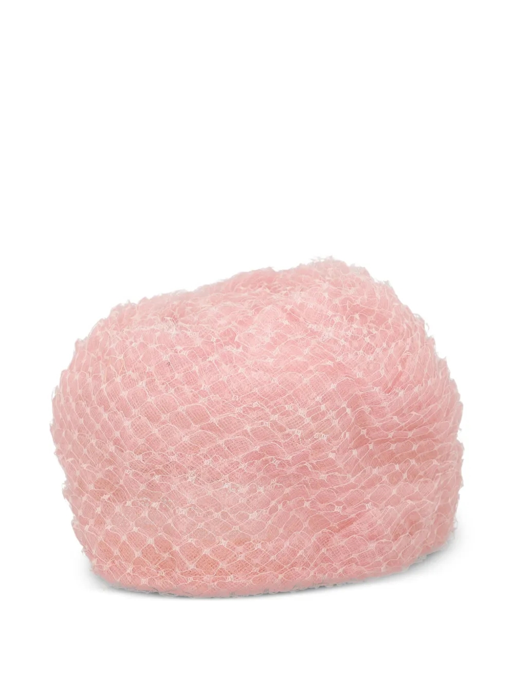 Vintage ruffled mesh hat - Rosa