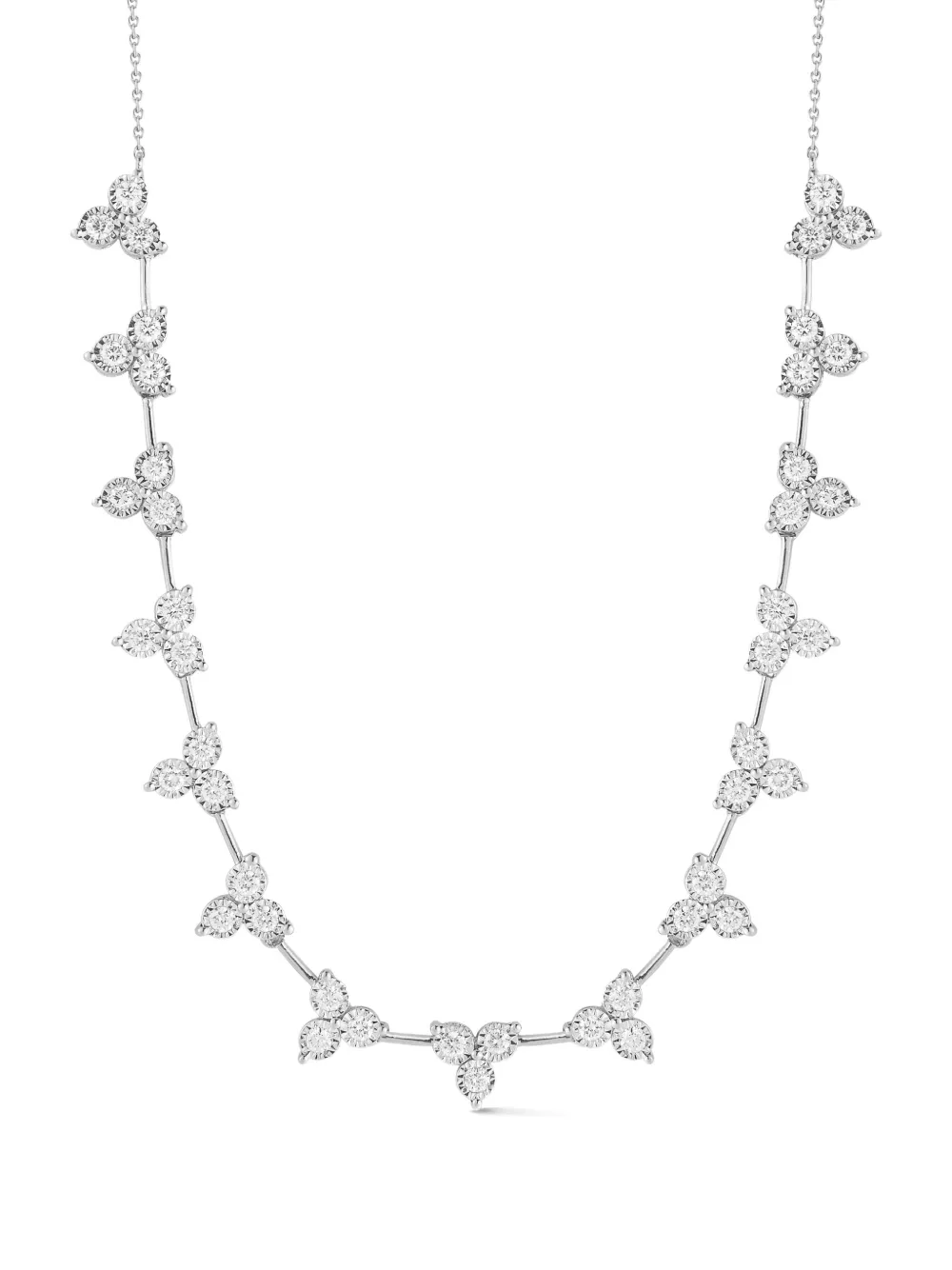 Dana Rebecca Designs Ava Bea Interval Trio Tennis diamond necklace - Argento