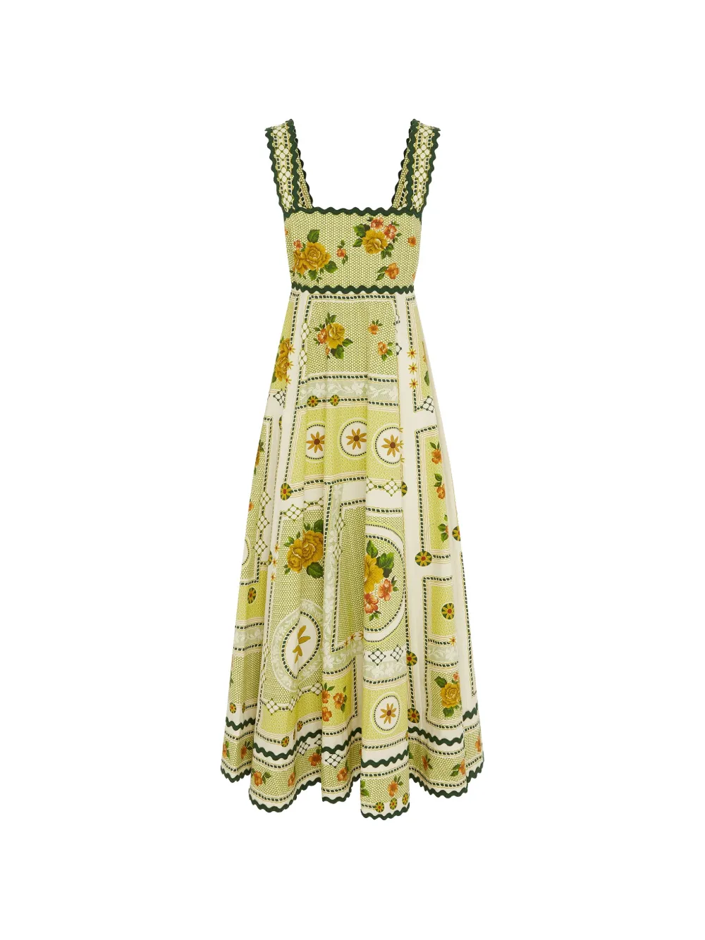 ALEMAIS Dixie Summer floral-print maxi dress - Yellow