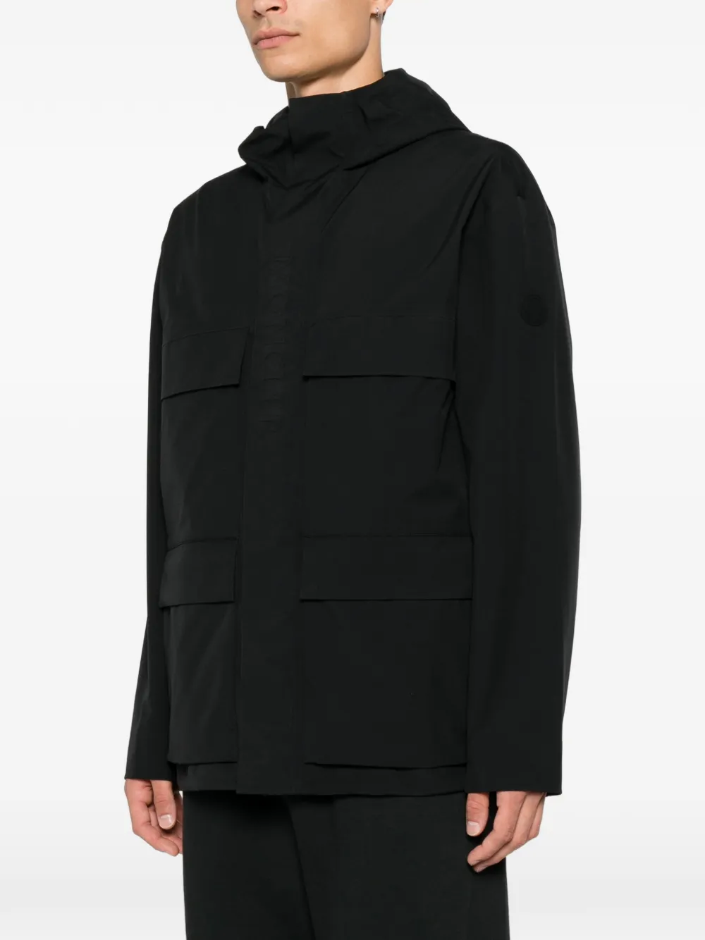 Moncler Antermoia jack met capuchon Zwart