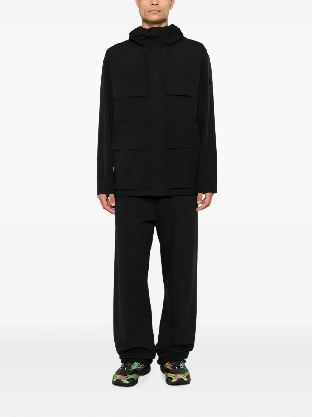 Moncler Antermoia jack met capuchon Zwart