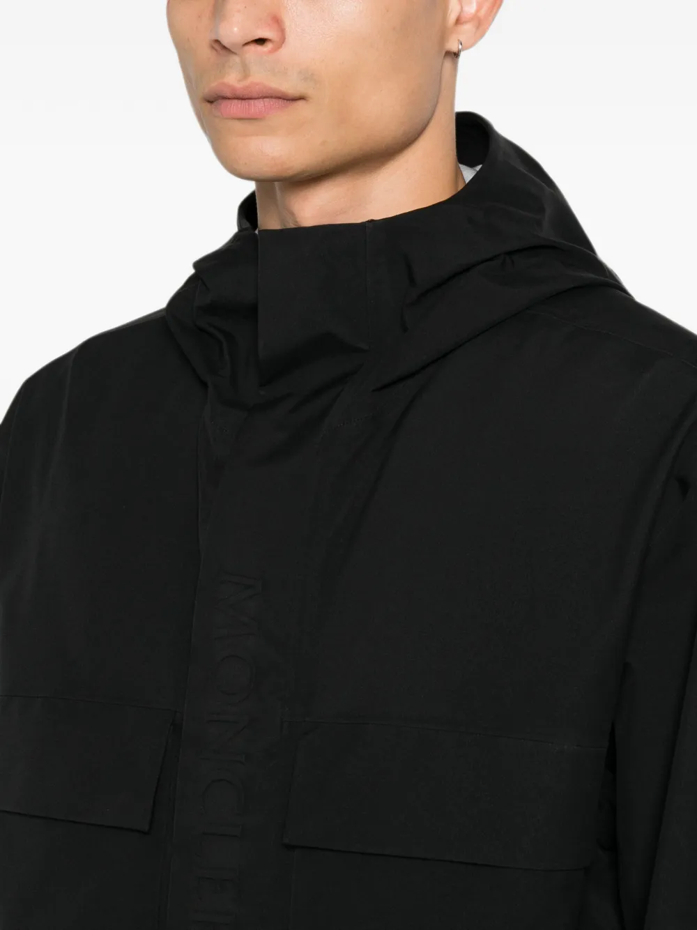 Moncler Antermoia jack met capuchon Zwart