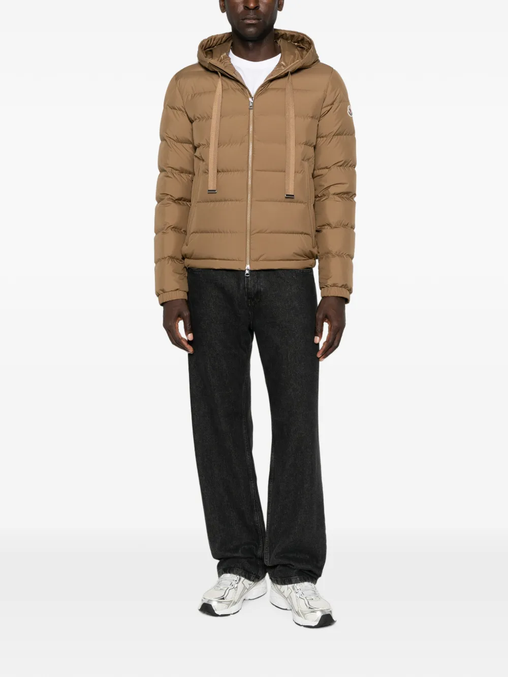 Moncler Zeflor gewatteerd jack met capuchon Beige