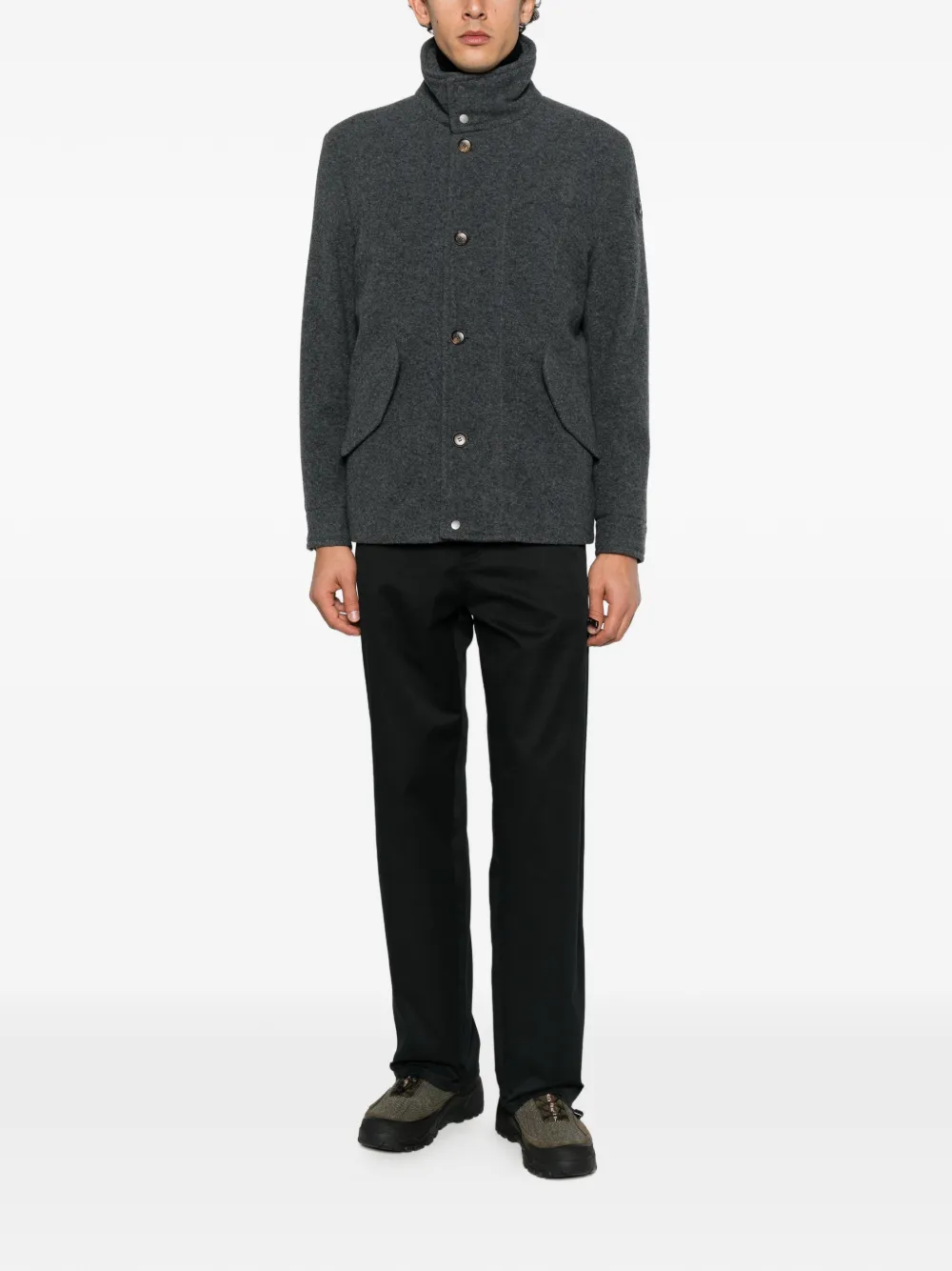 Moncler Panyol button-up jacket Grijs