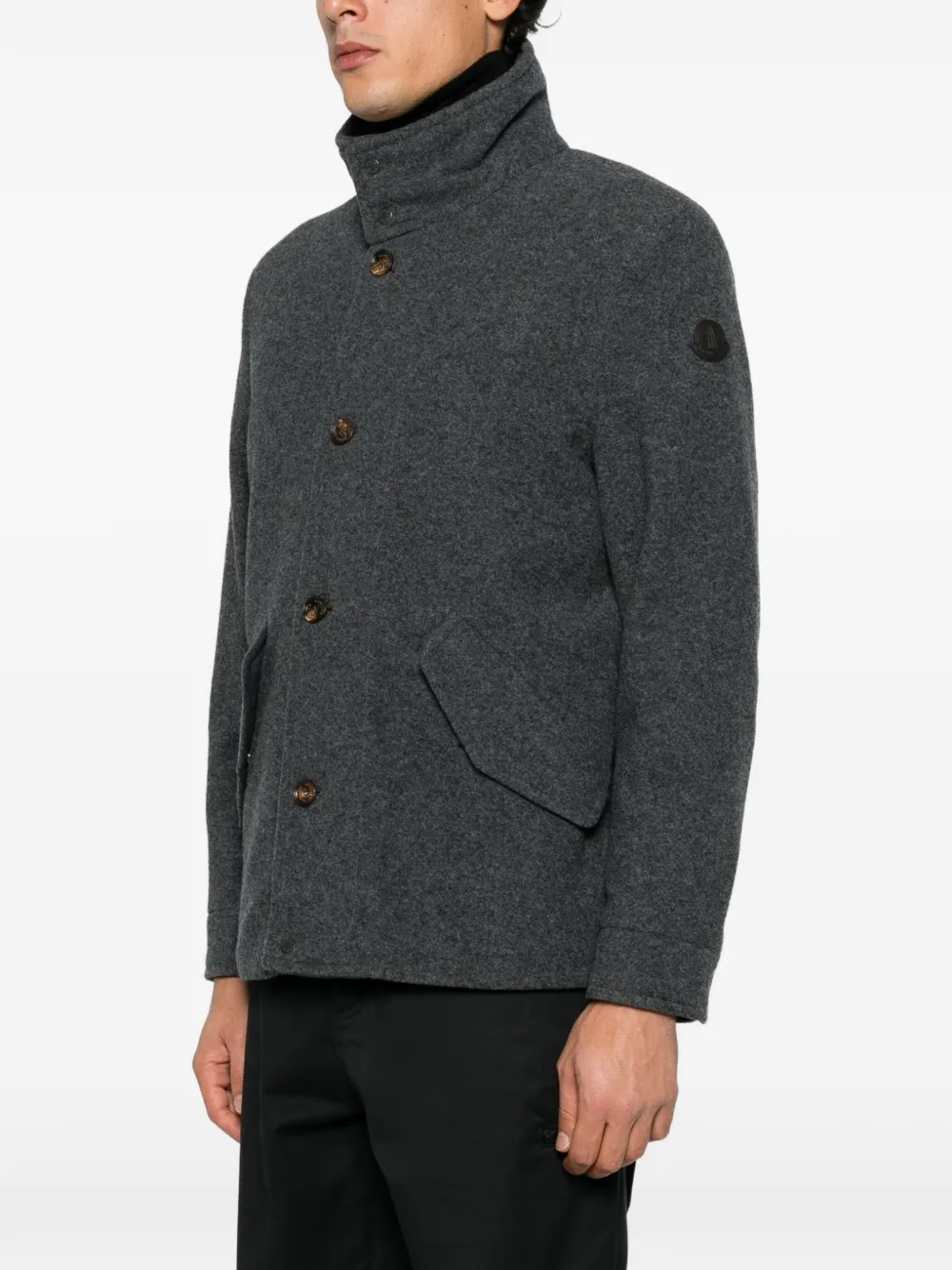 Moncler Panyol button-up jacket Grijs