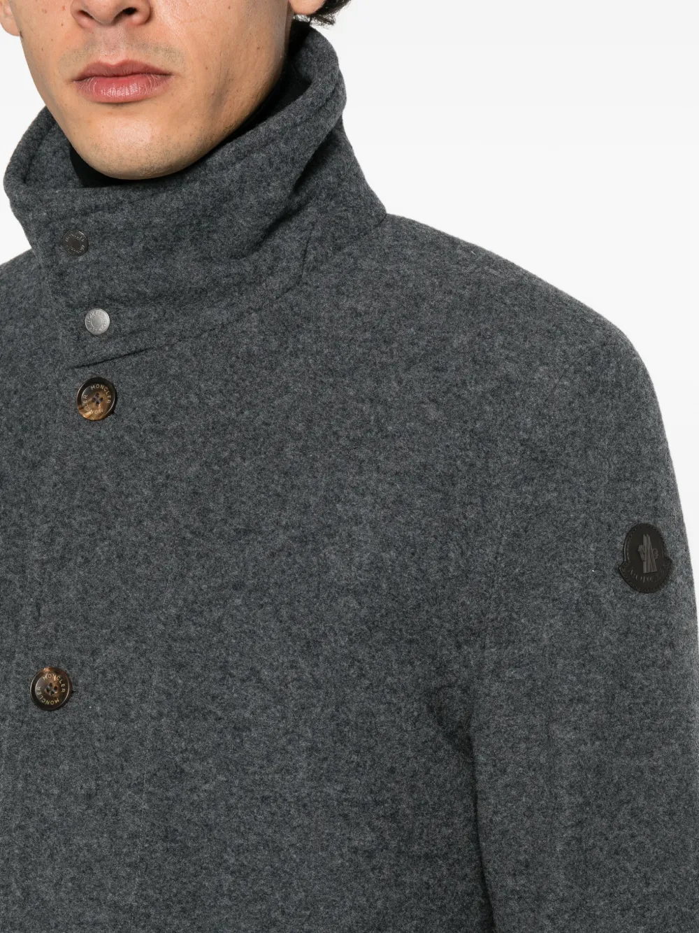 Moncler Panyol button-up jacket Grijs