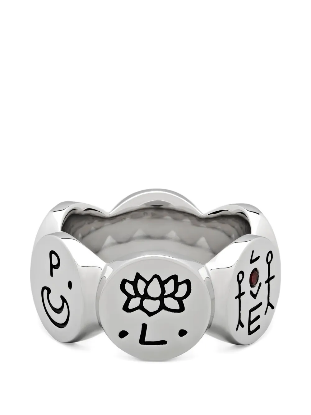 Tom Wood Anello inciso Simple Love - Argento