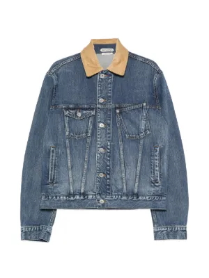 Chloé high-neck Gathered Jacket | Blue | FARFETCH