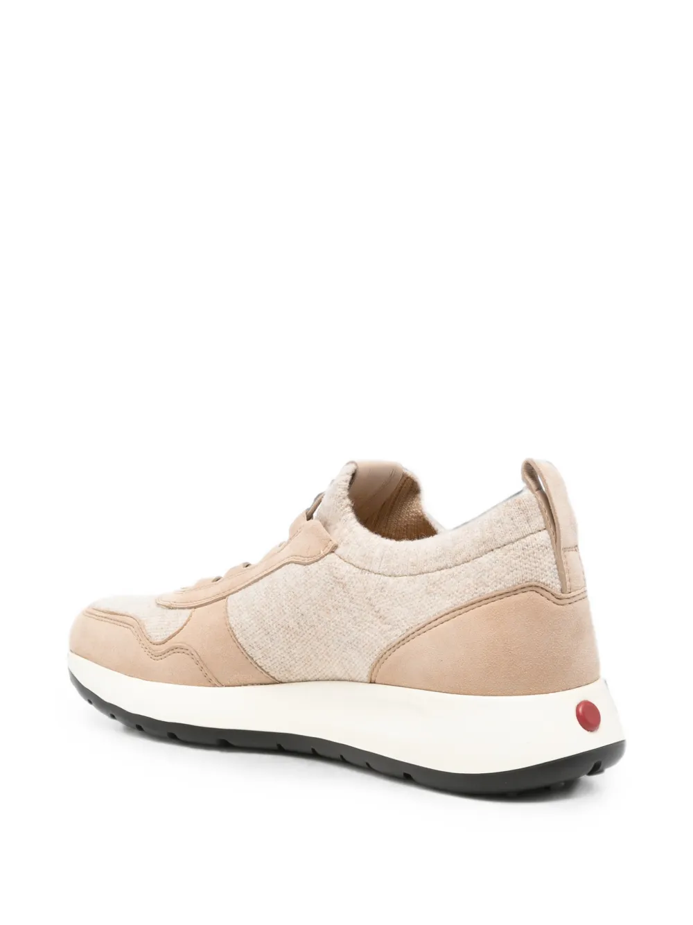 Tod's Red Dot gebreide suède sneakers Beige