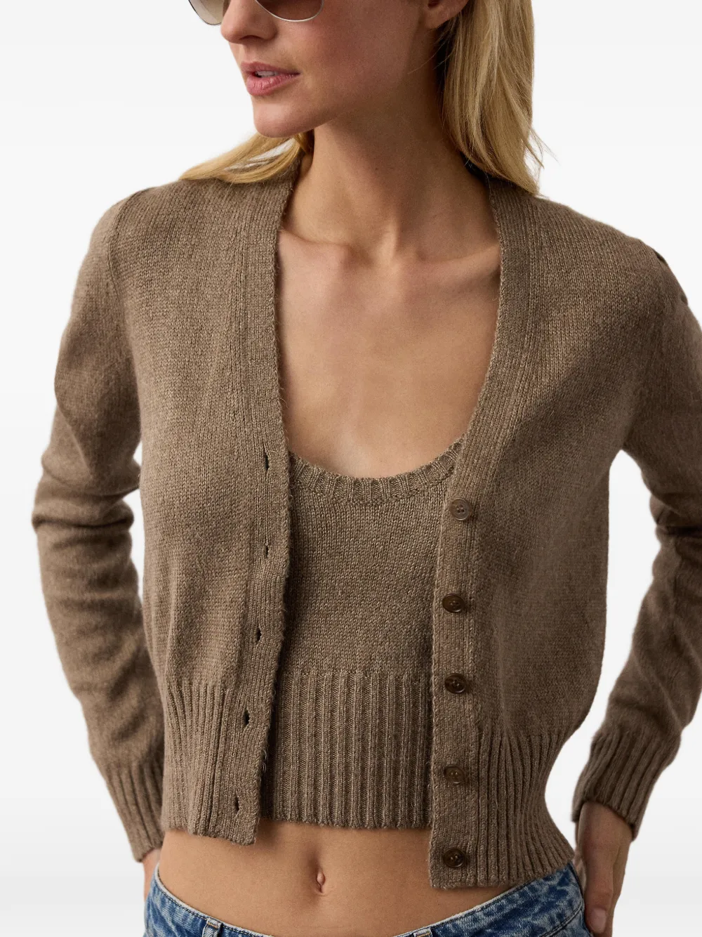 Ralph Lauren Collection Gebreid vest Beige