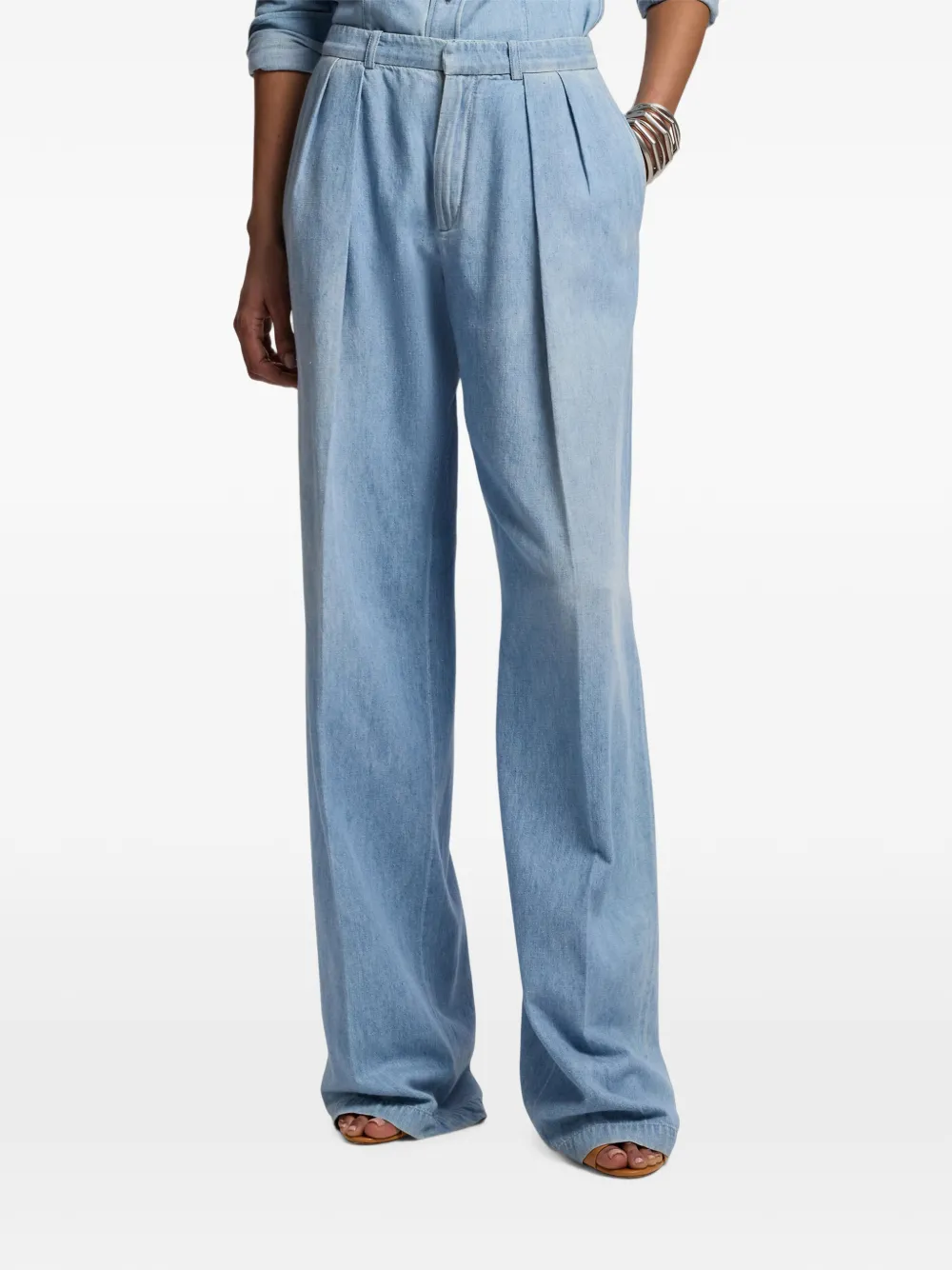 Ralph Lauren Collection Livie denim broek Blauw