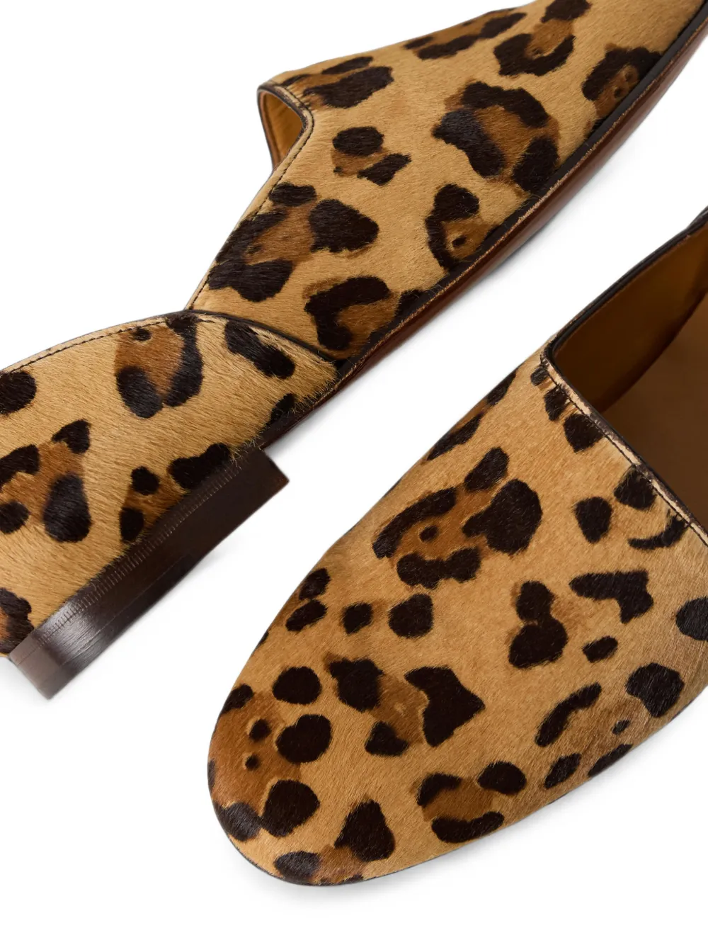 Ralph Lauren Collection Bronwen leopard-print loafers Beige