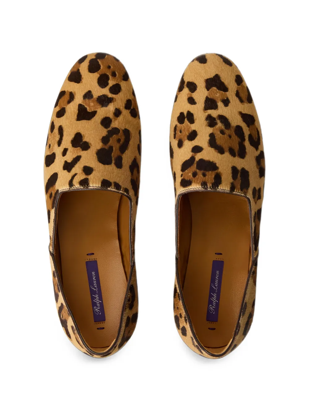Ralph Lauren Collection Bronwen leopard-print loafers Beige