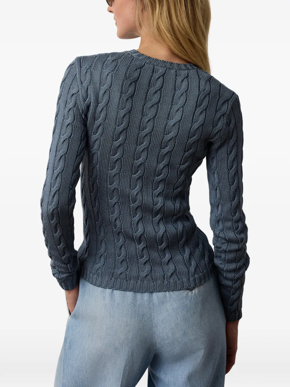 Ralph Lauren Collection Kabelgebreide trui Blauw