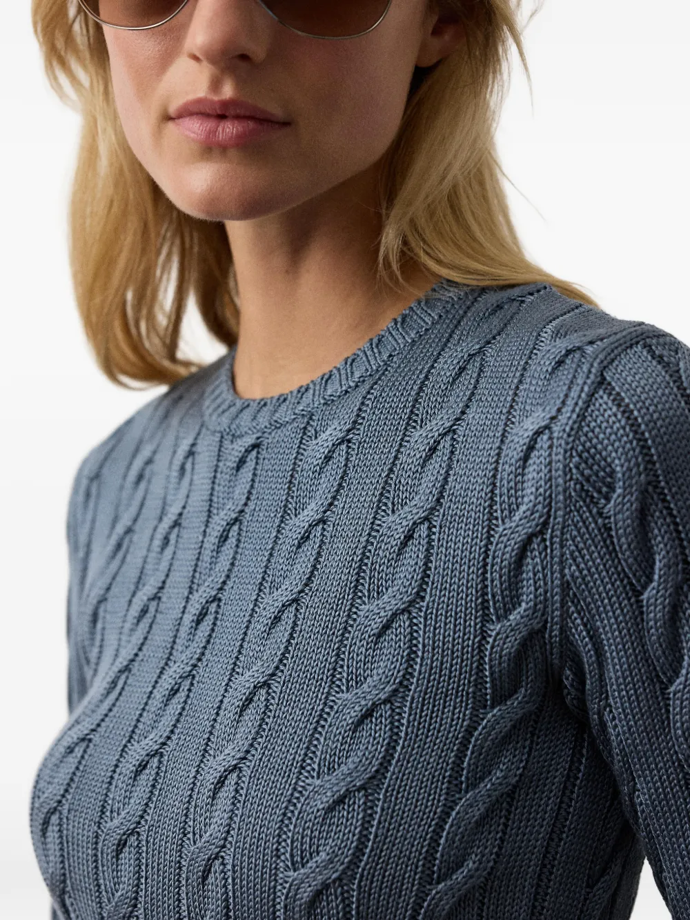 Ralph Lauren Collection Kabelgebreide trui Blauw