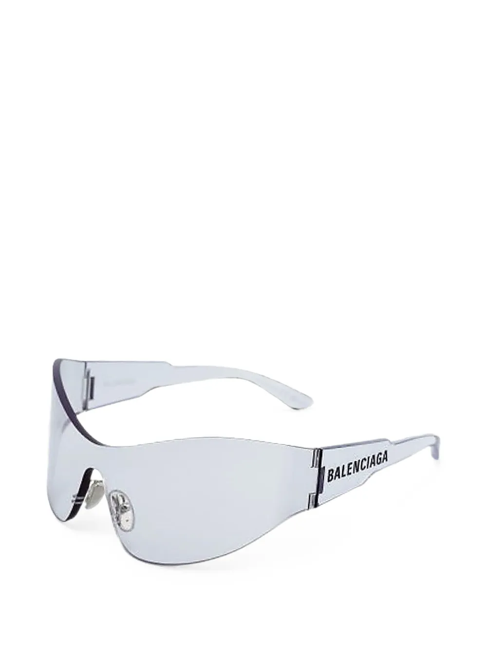 Balenciaga Eyewear Zonnebril met randloos montuur Wit