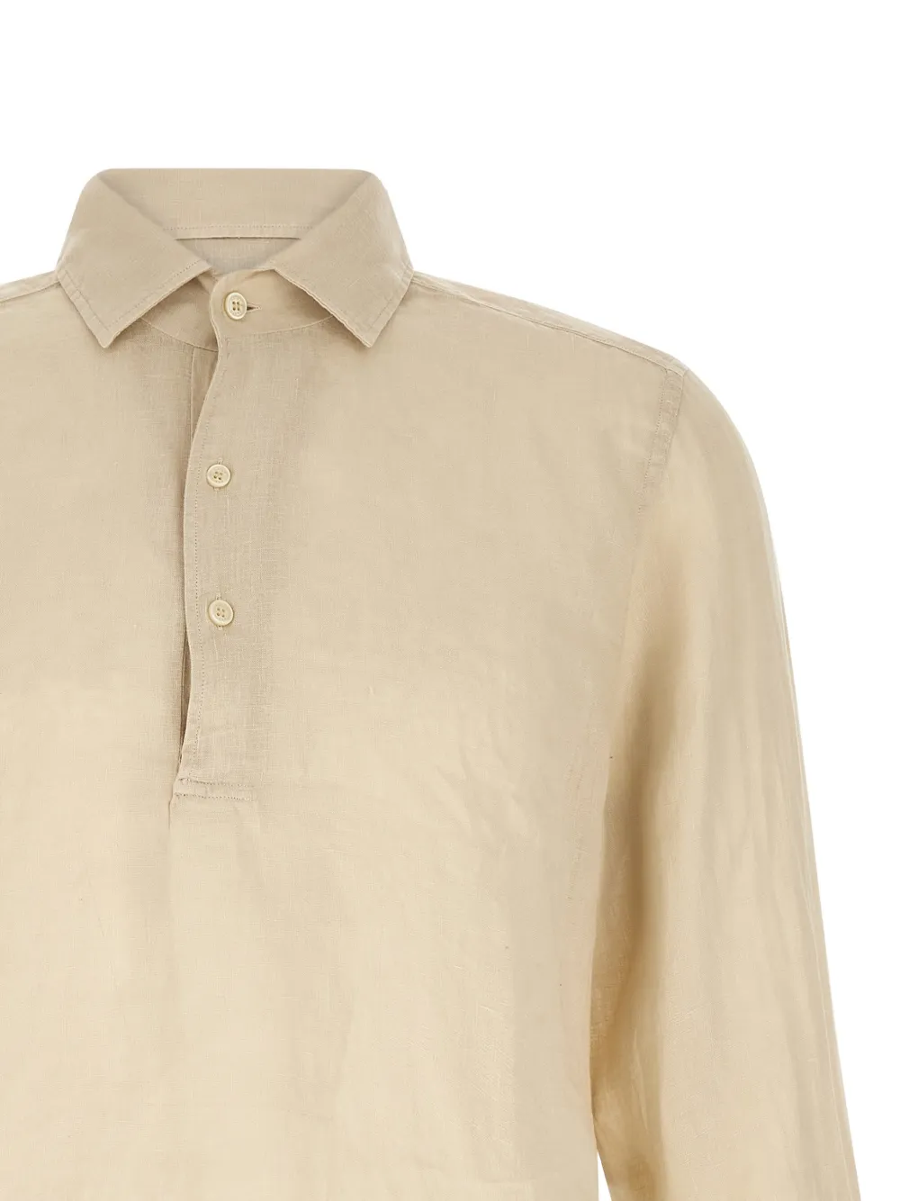MC2 Saint Barth Poloshirt met lange mouwen Beige