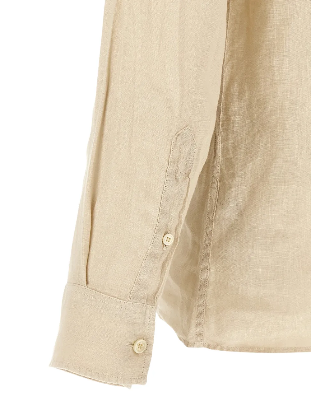 MC2 Saint Barth Poloshirt met lange mouwen Beige
