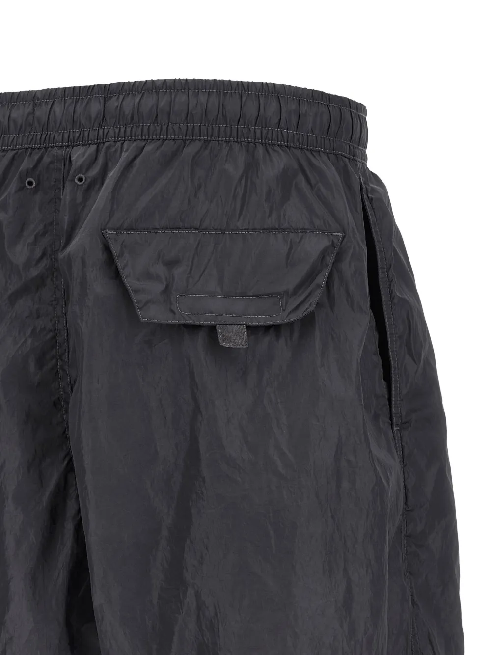 Stone Island Zwembroek van glanzende nylon met vervaagd effect Grijs