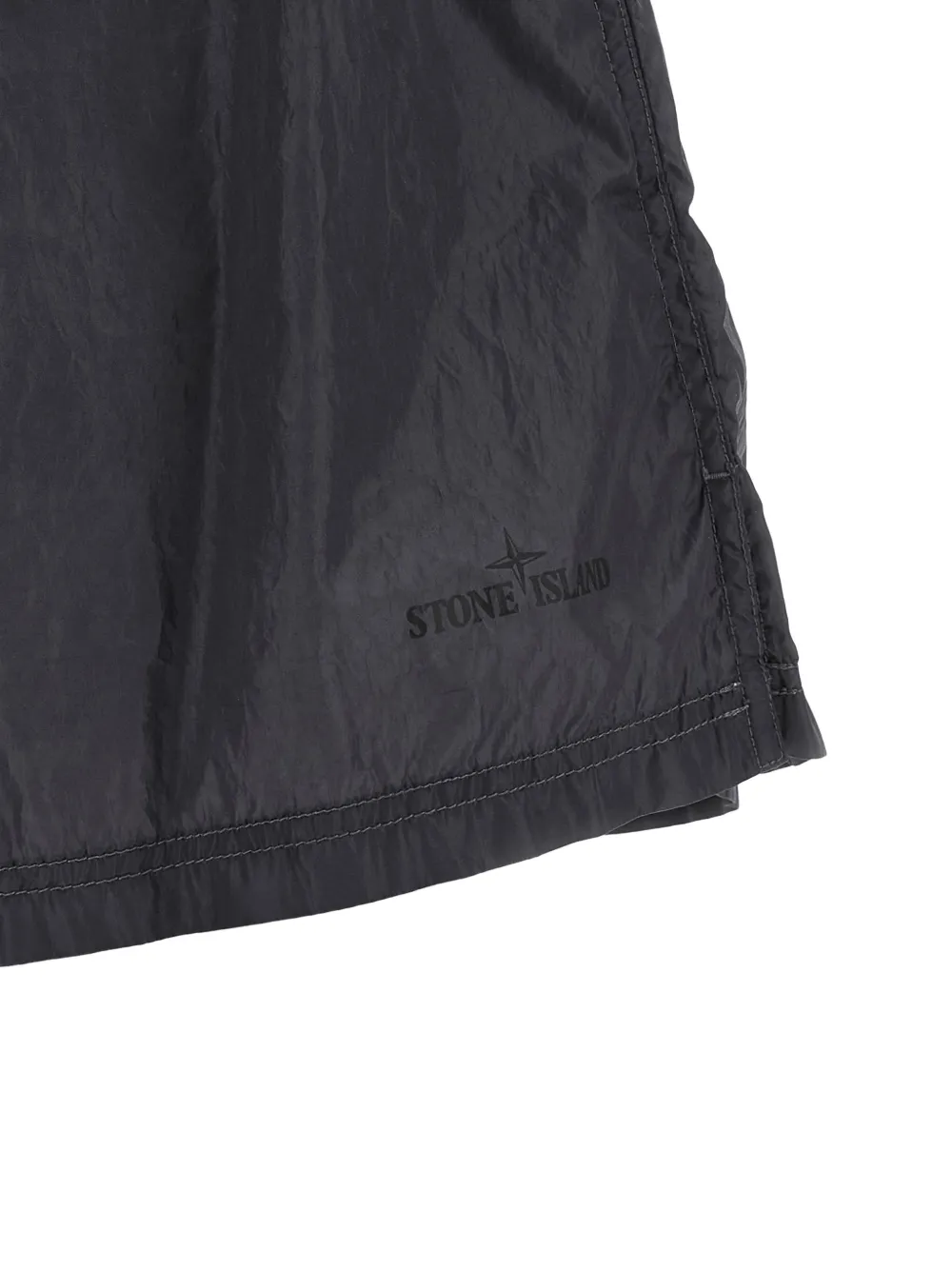 Stone Island Zwembroek van glanzende nylon met vervaagd effect Grijs